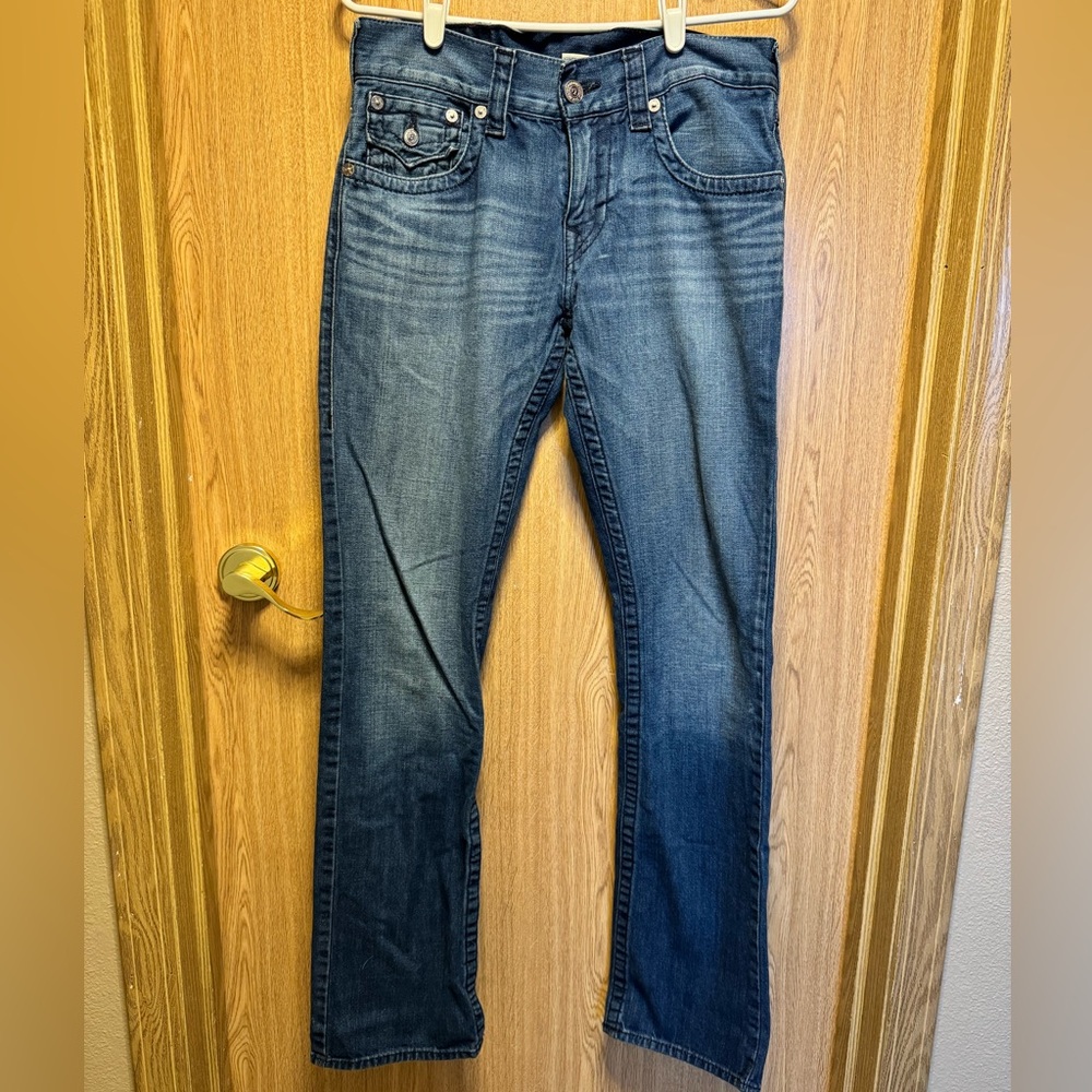 True Religion Men's Straight Jeans - Blue